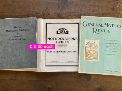 1900 Car Books Classic Cars