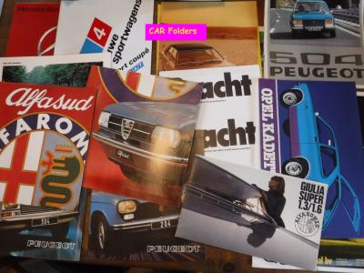 1900 Car Brochures Brochures / Folders / Photos / Drawings