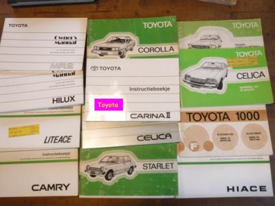 1900 Instruction Books Car instr Books