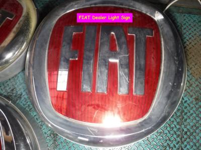 1900 FIAT Dealer light sign light sign