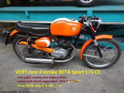 1962 Beta Sport 125CC 4stroke
