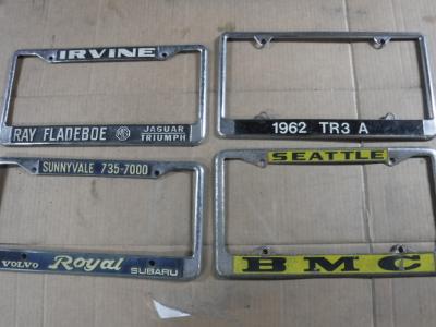 1990 Collectables Number plates-holders