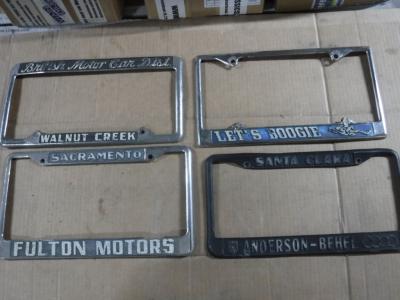 1990 Collectables Number plates-holders