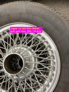 1900 Spaakwielen/ wire wheels 15 inch E-type.MK2