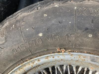 1900 Spaakwielen/ wire wheels 15 inch E-type.MK2