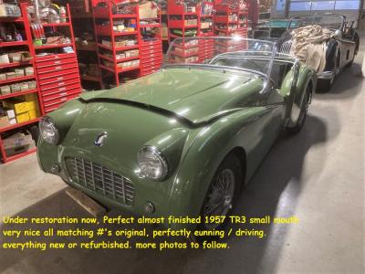 1957 Triumph TR3 small mouth  no. 18172