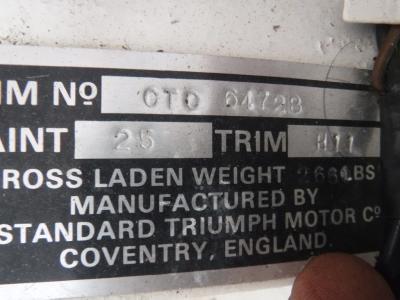 1967 Triumph TR4A surrey