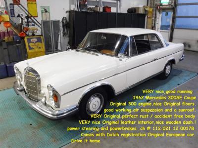 1962 Mercedes - Benz 300SE Coupe white W112