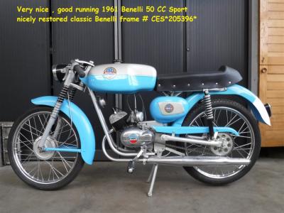 1961 Benelli 50CC Sport
