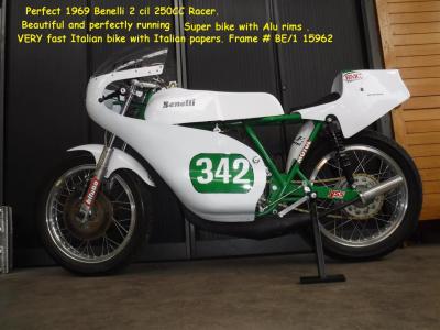 1969 Benelli 250 cc 2 cil racer