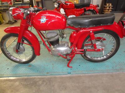 1957 MV Agusta 125 CC red
