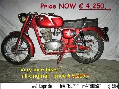 1964 Capriolo 125 CC motor