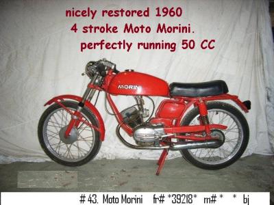 1960 Moto Morini red 39218