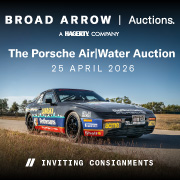 Broad Arrow Auctions The Porsche Air Water April 2026 180 x 180 (Live Client)