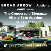 Broad Arrow Auctions | The Concorso D'Eleganza May 2026 180 x 180 (Live Client)