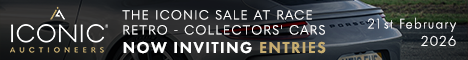  The Iconic Sale at Race Retro Collectors' Cars Feb 2026 468 x 60 ( Live Client)