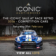The Iconic Sale at Race Retro 2026 - Competition Cars 180 x 180 (Live Client)