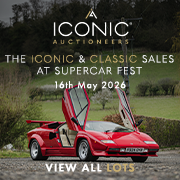 The Iconic Sale at Supercar Fest Saturday 16th May 2026 180 x 180 (Live Client)