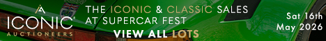 The Iconic Sale at Supercar Fest Saturday 16th May 2026 468 X 60 (Live Client)