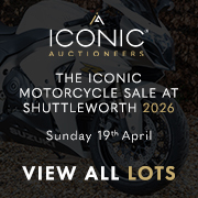  Iconic Auctioneers Motorcycle Sale April 2026 180 x 180  (Live Client)