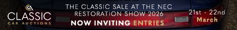 CCA | The Classic Sale at the NEC Classic Car & Restoration Show | 20-22 March 2026