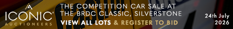 Iconic Auctioneers | The Iconic Sale at the BRDC Classic: Competition Cars | 24 July 2026